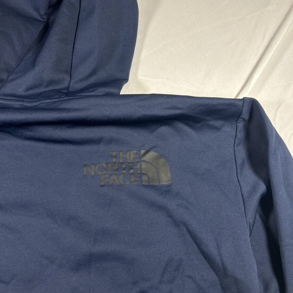 The North Face Hoodie Sweatshirt Mens medium Navy Blue/Black Pullover Logo